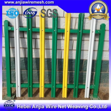 High Security PVC Coated Welded Metal Garden Palisade Fencing